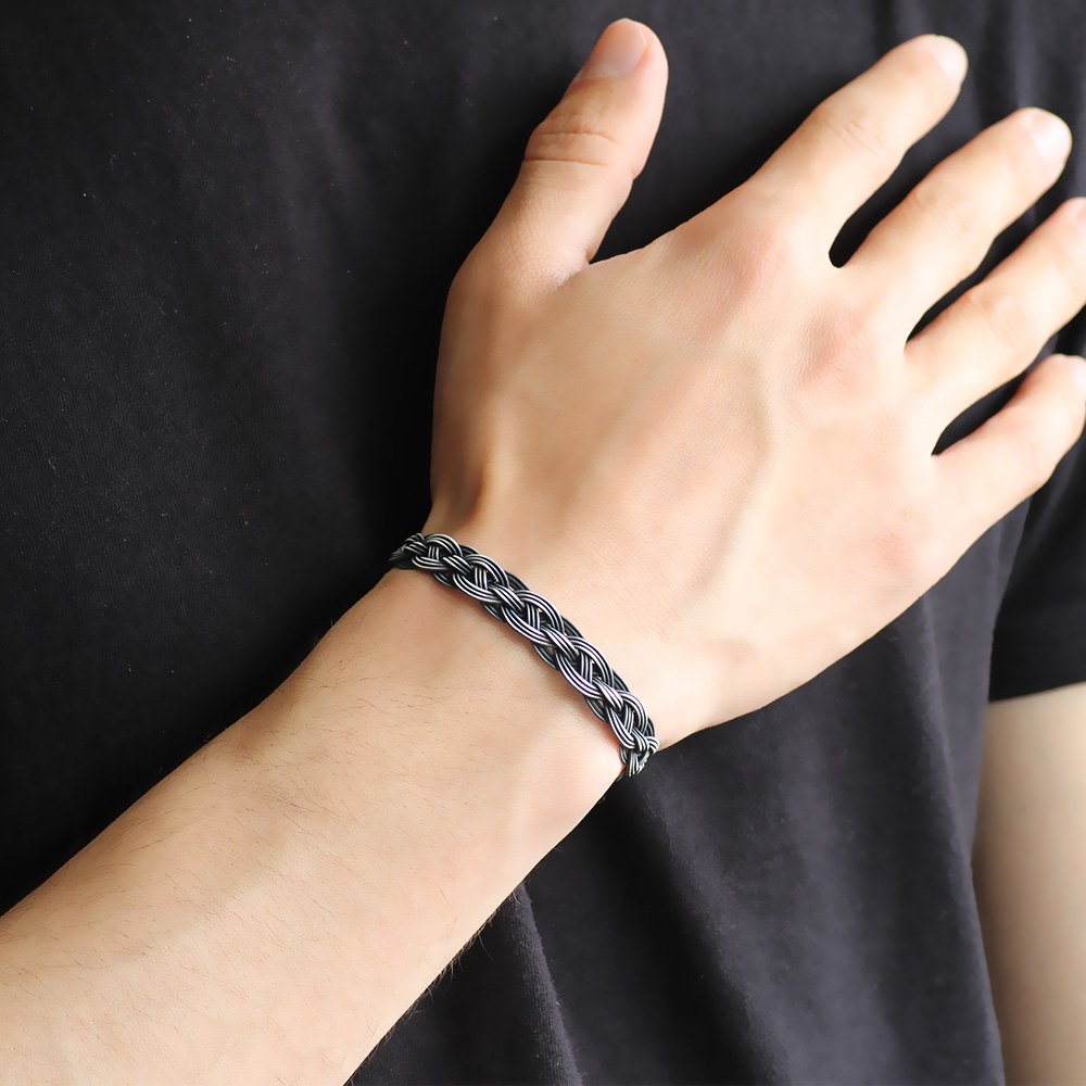 El İşçiliği 1000 Ayar Gümüş Kazaz Bileklik - 2