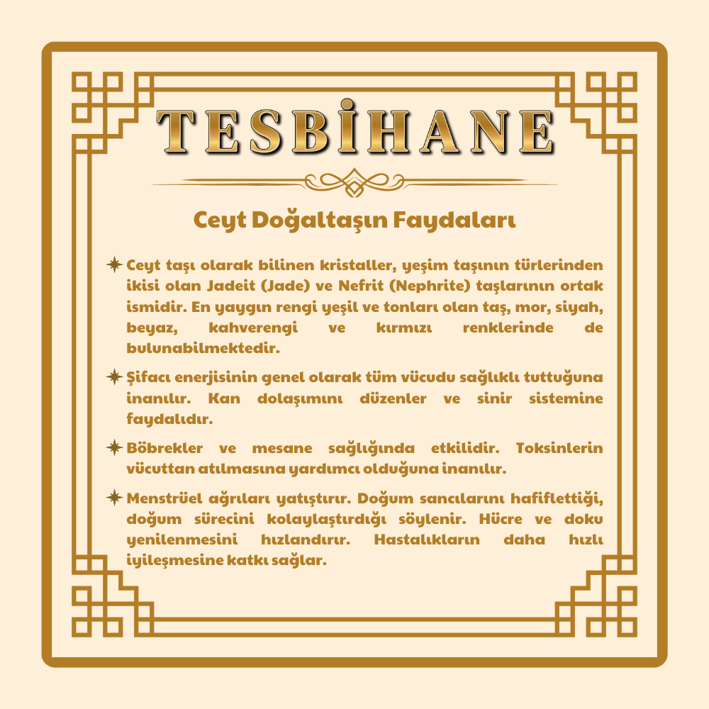 1000 Ayar Gümüş Kazaz Püsküllü Küre Kesim Siyah Beyaz Jade Ayyıldız Oniks Doğaltaş Taraftar Tesbih - 5