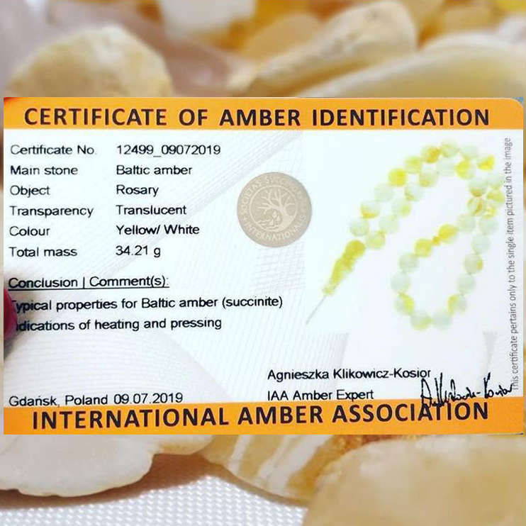 1000 Ayar Gümüş Kazaz Püsküllü Küre Kesim Sütlü Damla Kehribar Tesbih - 3