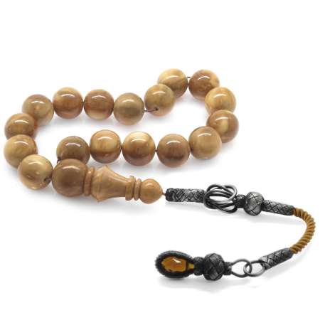 1000 Ayar Gümüş Kazaz Püsküllü Küre Kesim Kuka Efe Tesbih - Tesbihane