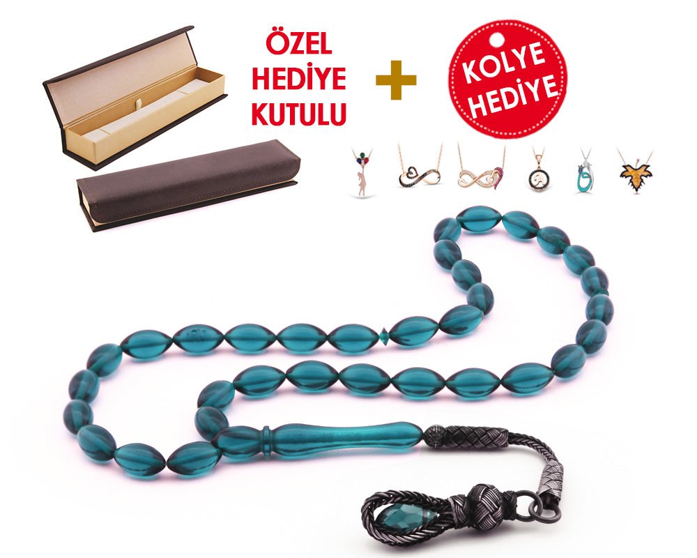 1000 Ayar Kazaz Püsküllü Özel Hediye Kutulu Tesbih (Model-3) - 3