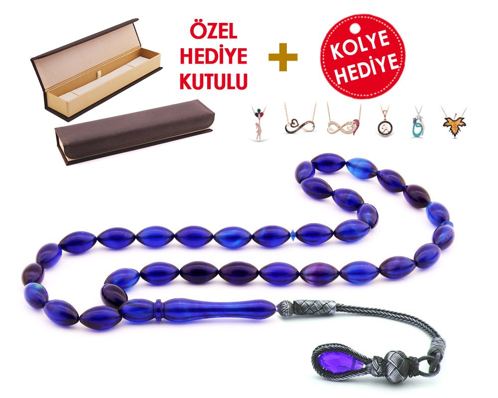 1000 Ayar Kazaz Püsküllü Özel Hediye Kutulu Tesbih (Model-4) - 3