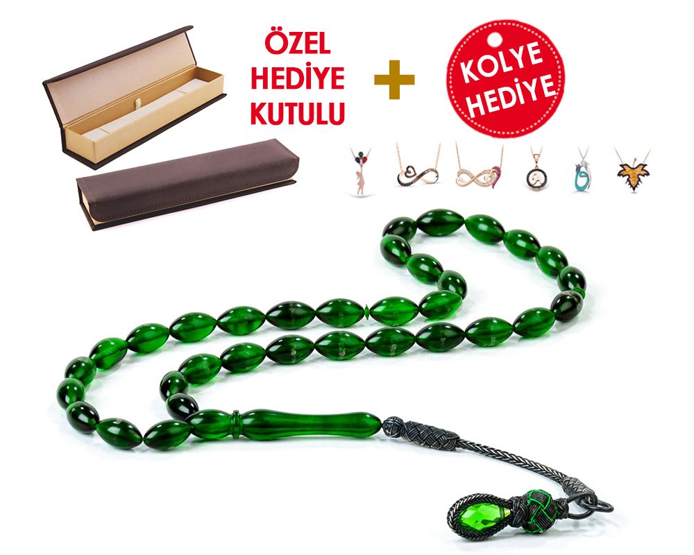 1000 Ayar Kazaz Püsküllü Özel Hediye Kutulu Tesbih (Model-9) - 3