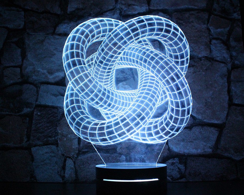 3 Boyut Tasarım 3d Led Lamba Model 2 - 6
