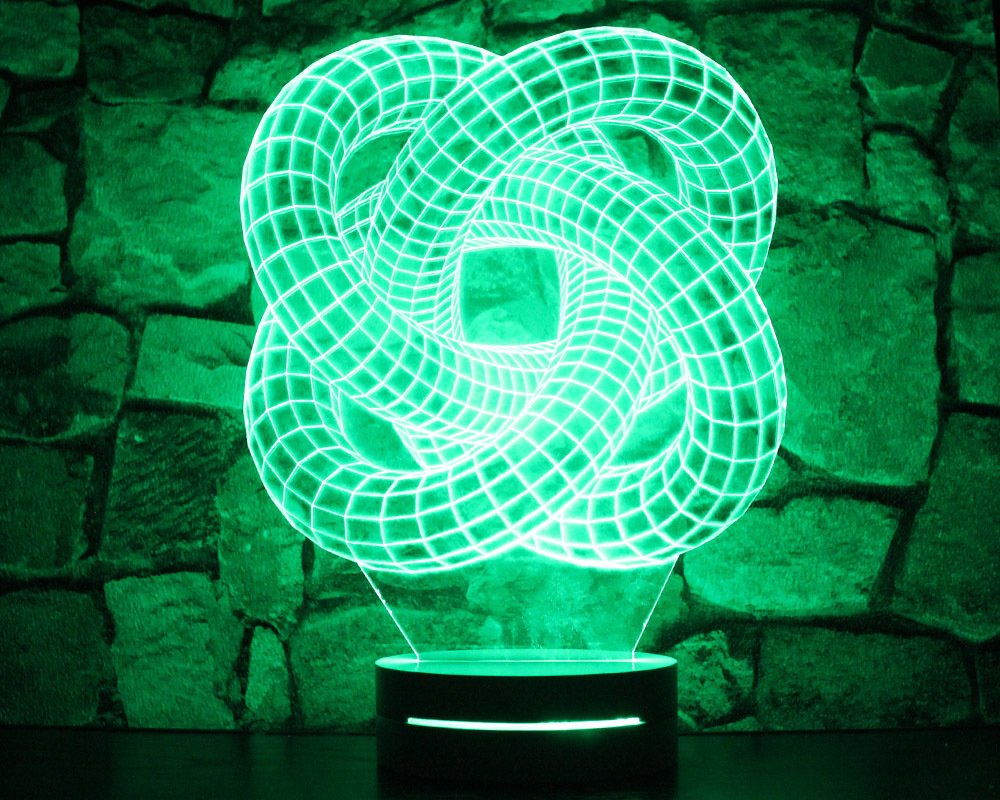 3 Boyut Tasarım 3d Led Lamba Model 2 - 5