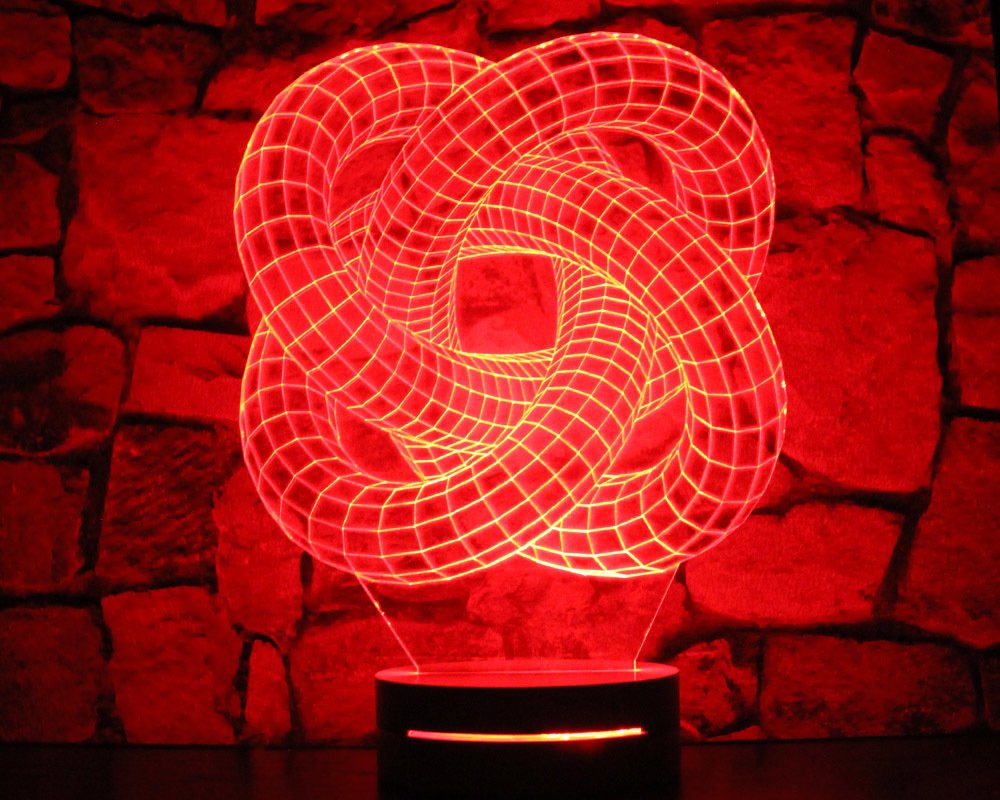 3 Boyut Tasarım 3d Led Lamba Model 2 - 4