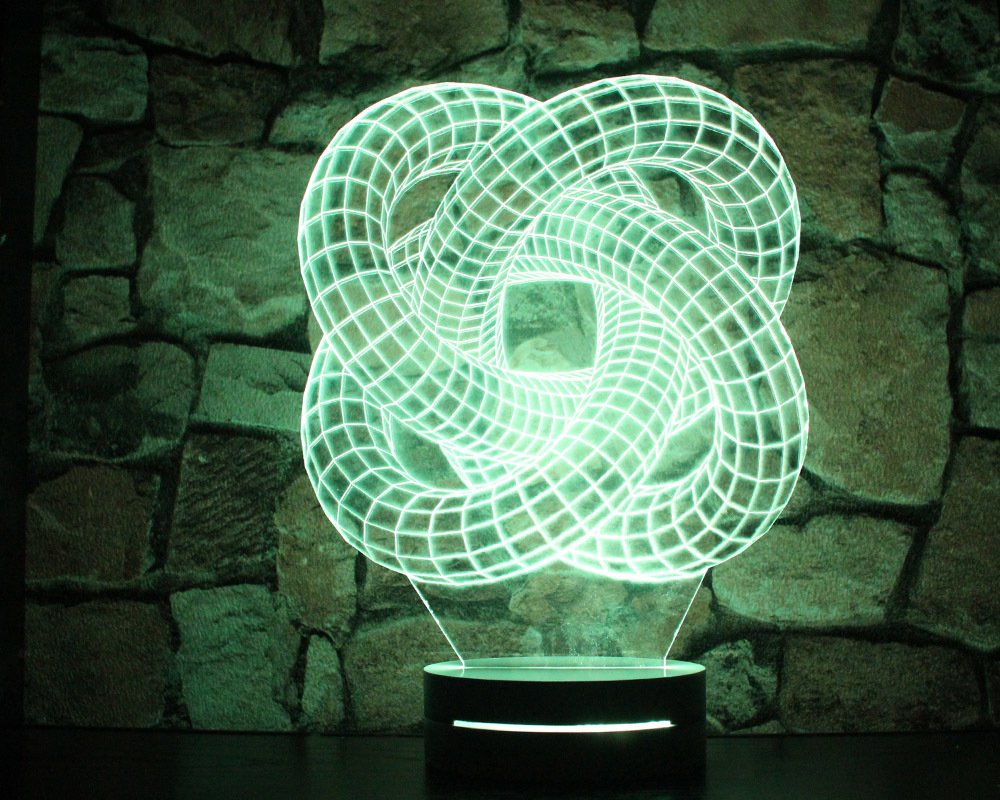 3 Boyut Tasarım 3d Led Lamba Model 2 - 2