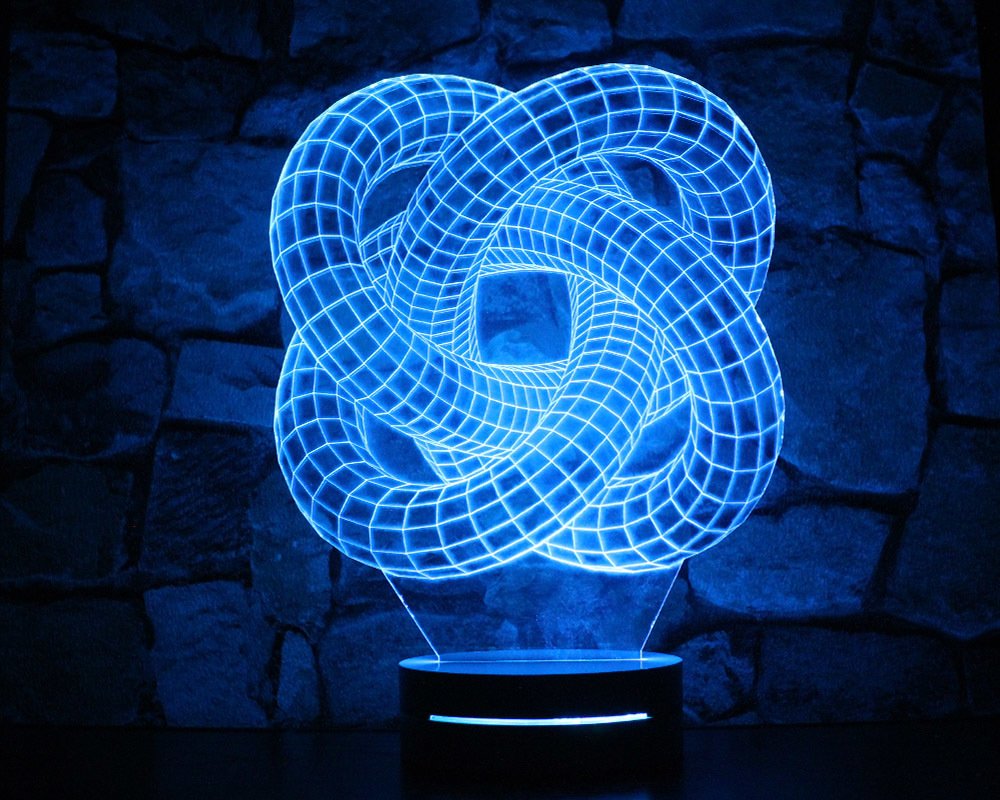 3 Boyut Tasarım 3d Led Lamba Model 2 - 1