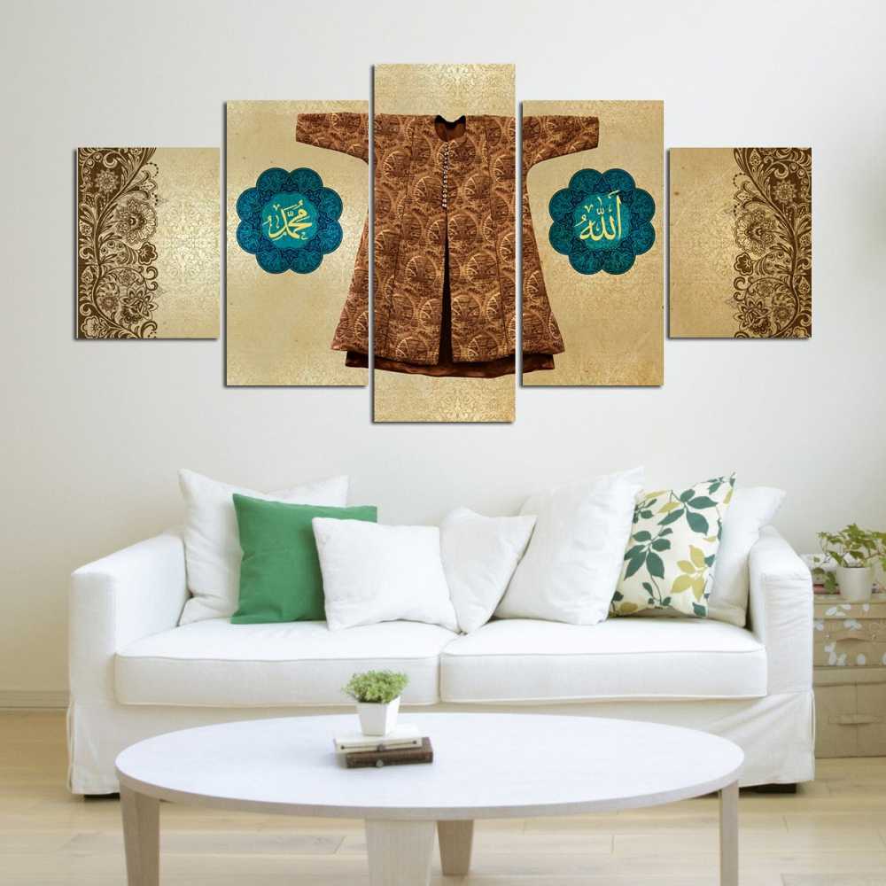 5 Parça Osmanlı Kaftan Temalı Kanvas Tablo - 2