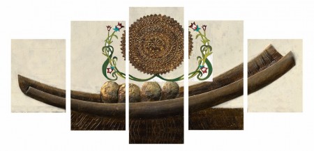 5 Parça Özel Tasarım Kanvas Tablo - Tesbihane