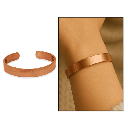 8 Motifli Bakır Kadın Bileklik - Mührü Süleyman'dan Celcelutiye - Nalını Şerif'den, Ashabı Kehf Duası'na - Tesbihane