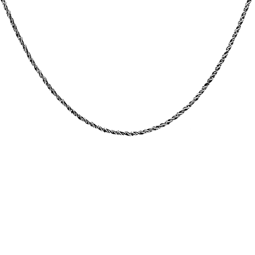 925 Ayar Gümüş 60 cm Uzunluk 100 Mikron Kalınlık Otantik Model Erkek Zincir Kolye - 5