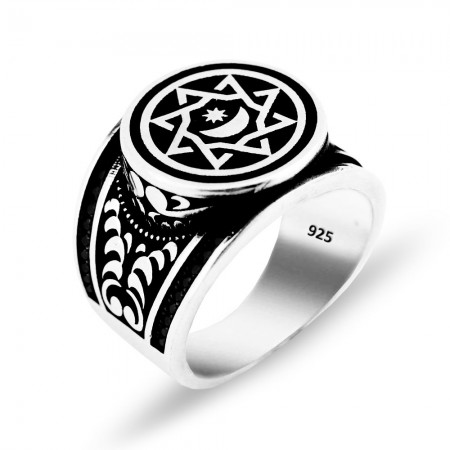 925 Ayar Gümüş Abdulhamid Yüzüğü - Tesbihane