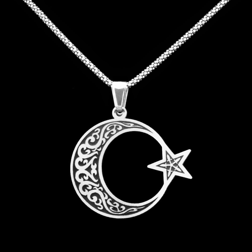 Ayyıldız Tasarım 925 Ayar Gümüş Erkek Kolye - 4