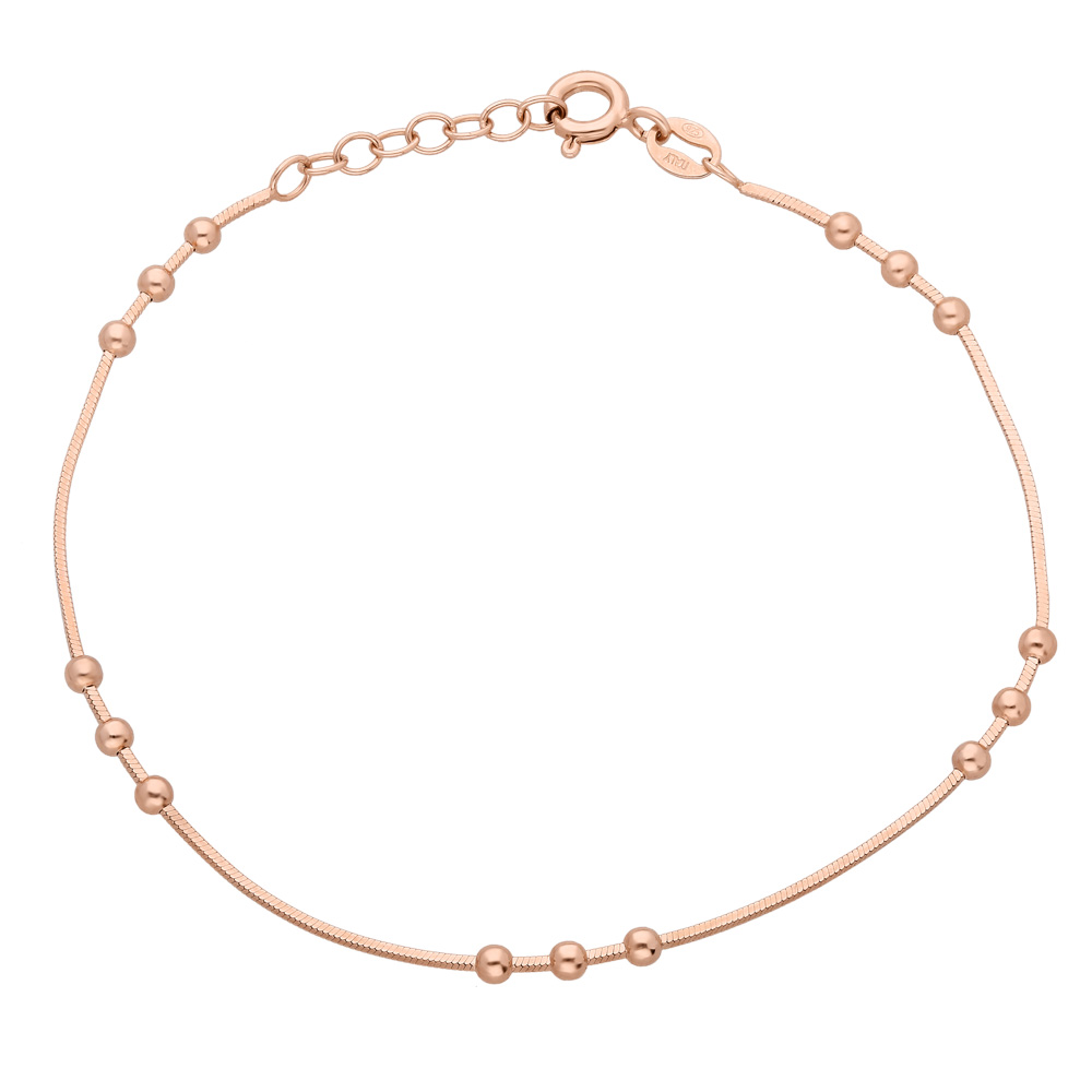 Küre Yılan Zincirli 925 Ayar Gümüş Bayan Bileklik - 3