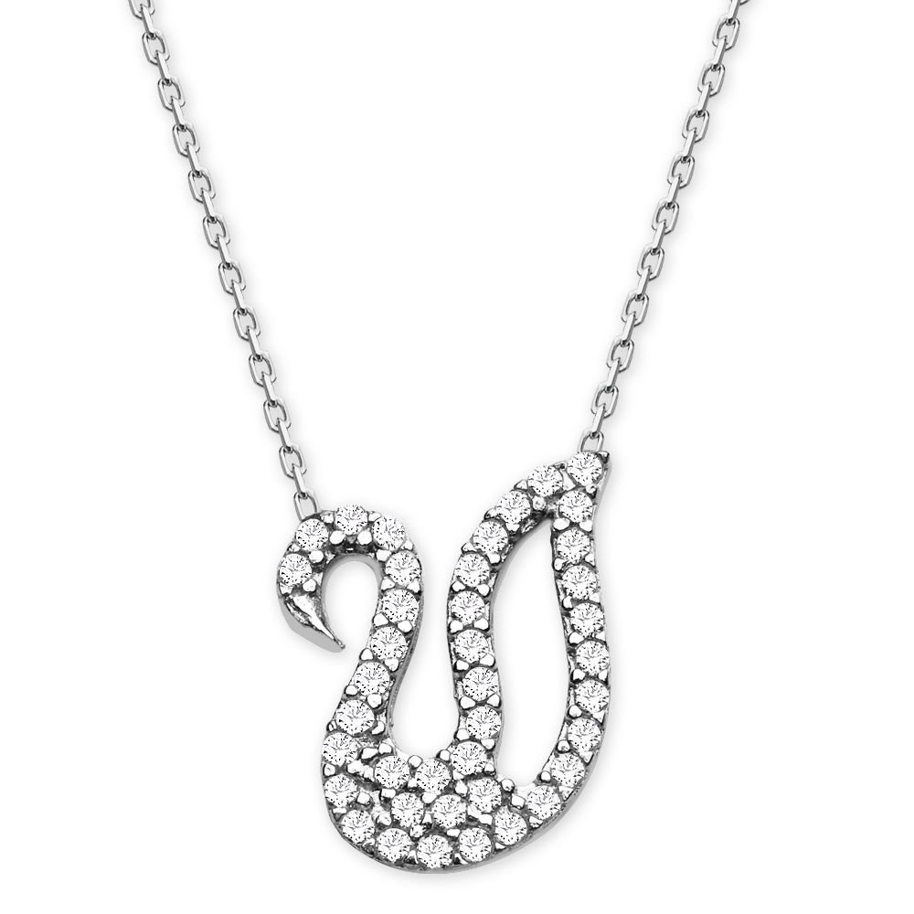 925 Ayar Gümüş Bayan Kolye - 1