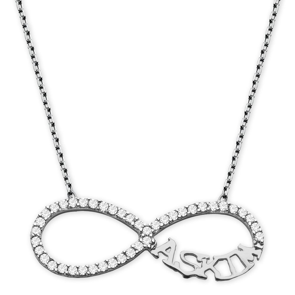 925 Ayar Gümüş Bayan Kolye - 1