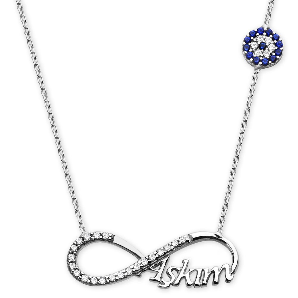 925 Ayar Gümüş Bayan Kolye - 1