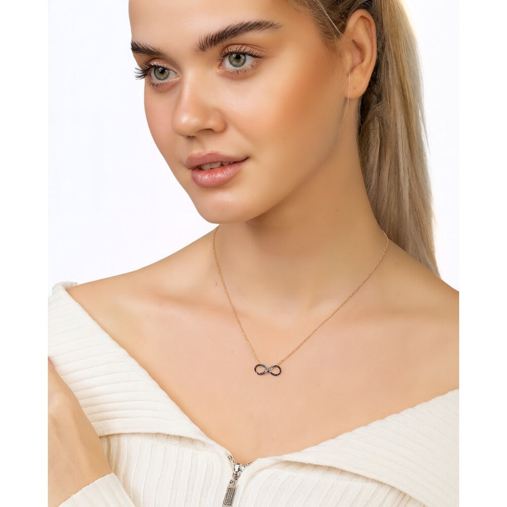 925 Ayar Gümüş Bayan Kolye - 1