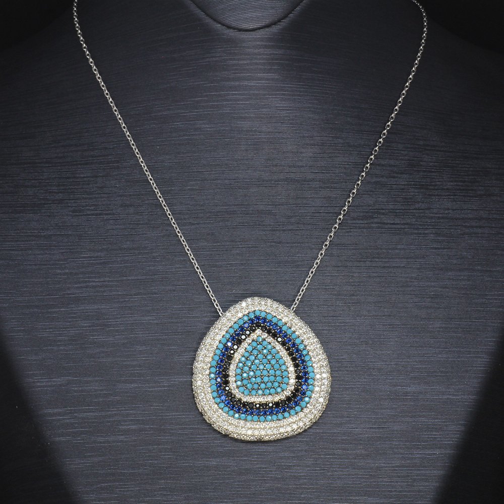 925 Ayar Gümüş Bayan Kolye - M16 - 2