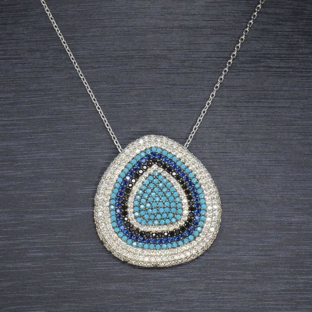 925 Ayar Gümüş Bayan Kolye - M16 - 4