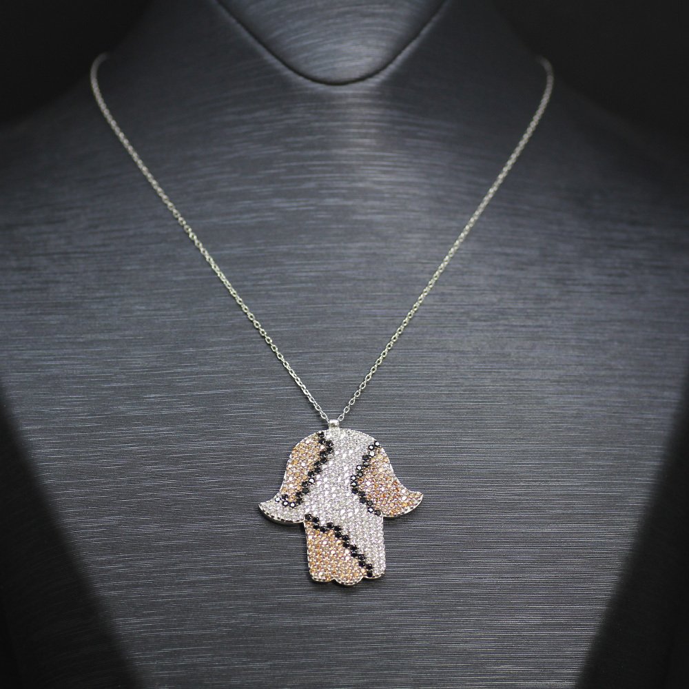 925 Ayar Gümüş Bayan Kolye - M5 - 3