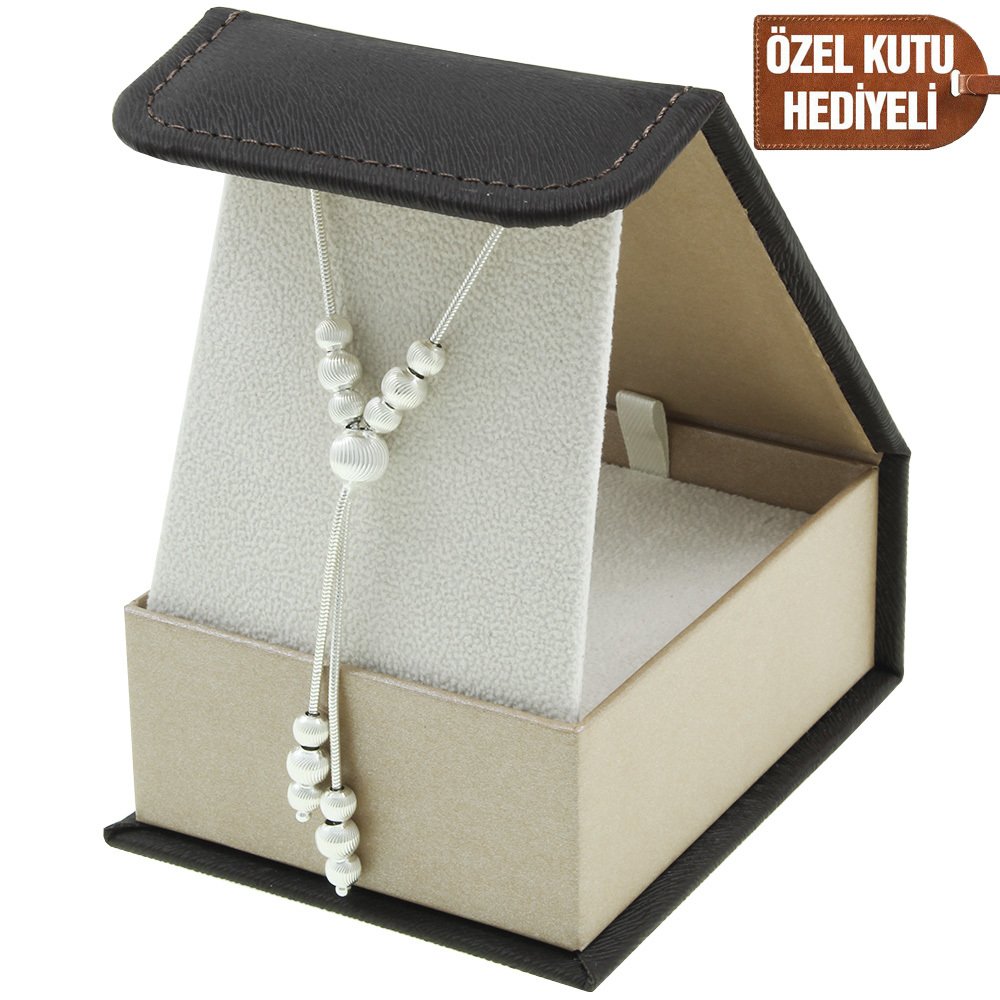 925 Ayar Gümüş Bayan Kolye (Model-57) - 1