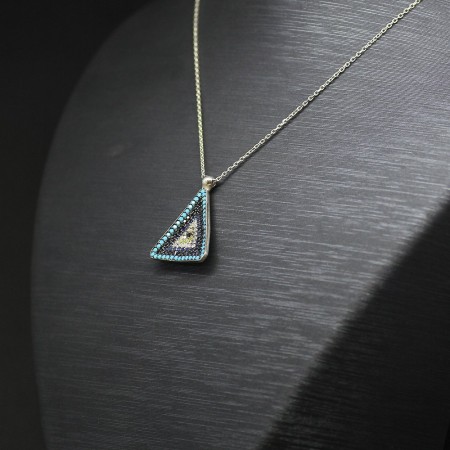 925 Ayar Gümüş Bayan Kolye (Model-62) - Tesbihane