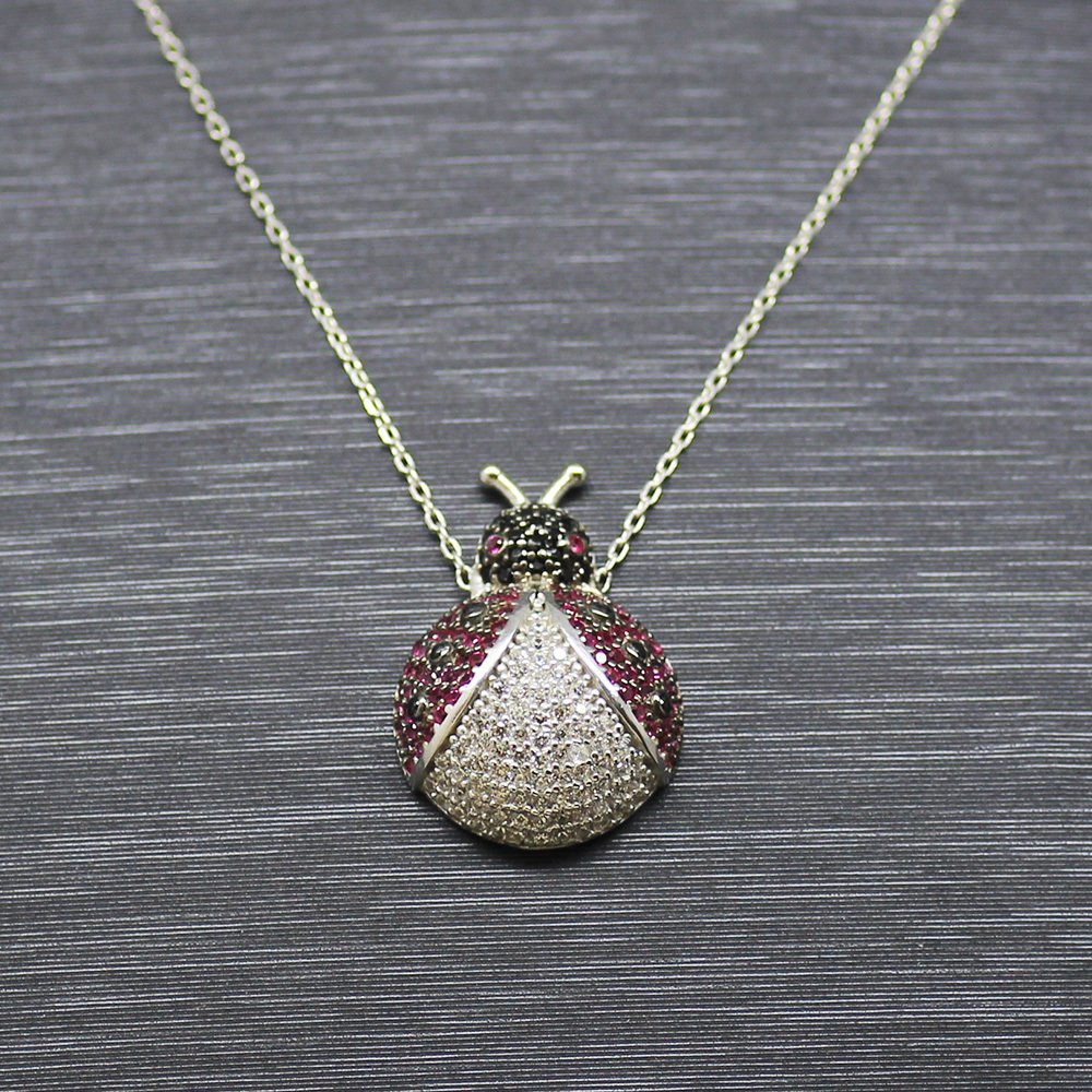 925 Ayar Gümüş Bayan Kolye - M63 - 3