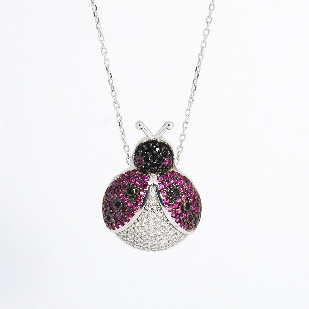 925 Ayar Gümüş Bayan Kolye - M63 - 2