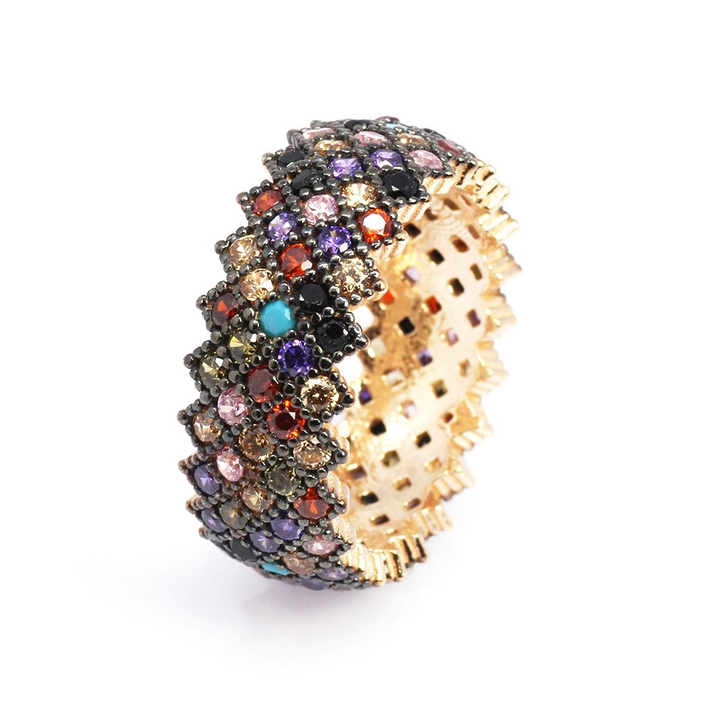 925 Ayar Gümüş Tam Tur Bayan Yüzük - M27 - 1