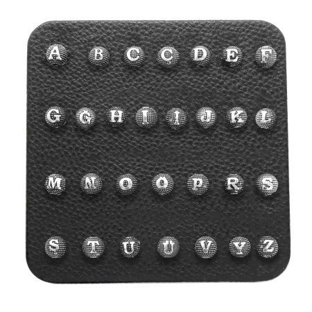 İsme Özel Küre Kesim 925 Ayar Gümüş Harf Tanesi - Tesbihane