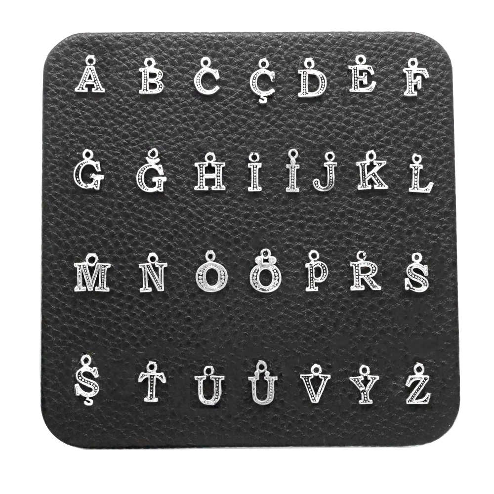 İsme Özel 925 Ayar Gümüş Harf Püskül Ucu - 1