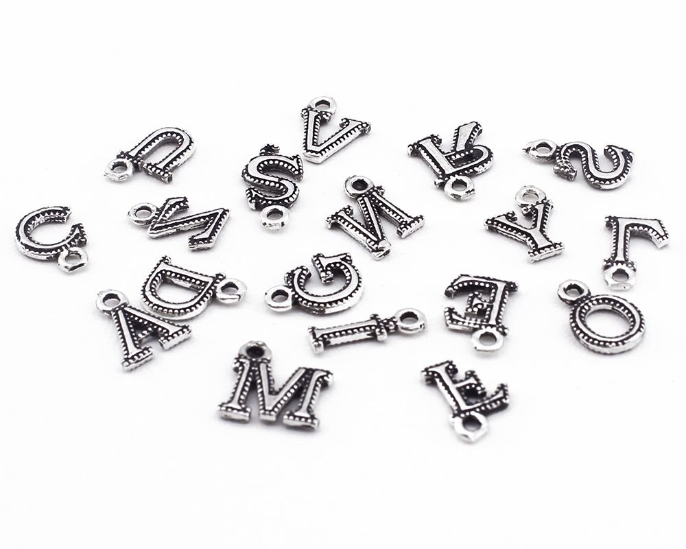 İsme Özel 925 Ayar Gümüş Harf Püskül Ucu - 2