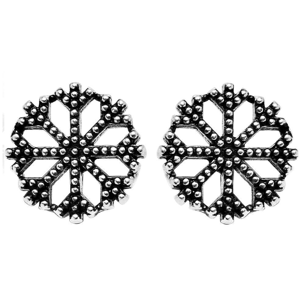 925 Ayar Gümüş Kar Küpe - 1