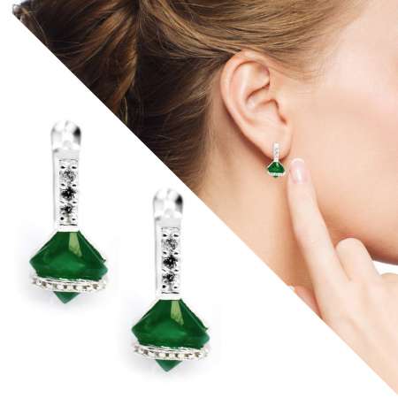 925 Ayar Gümüş Küpe - M17 - Tesbihane