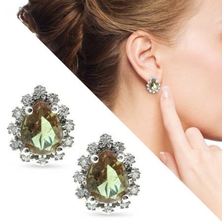 925 Ayar Gümüş Küpe (Model-48) - Tesbihane