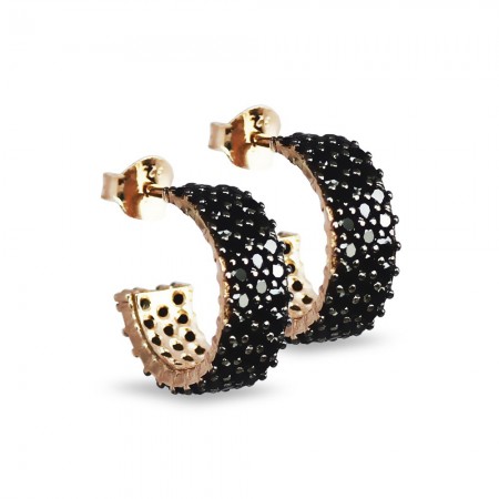 925 Ayar Gümüş Küpe - M8 - Tesbihane