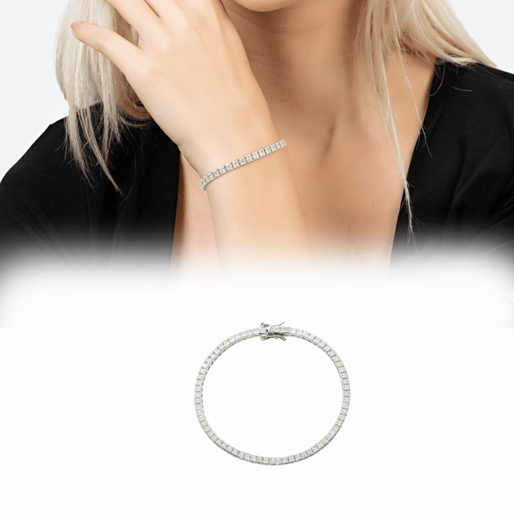 Vera 925 Ayar Gümüş Üçlü İthal Takım – Şık Kadın Kolye, Küpe ve Bileklik Seti - 3