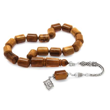 925 Ayar Gümüş Püsküllü Kapsül Kesim Kuka Efe Tesbih - Tesbihane