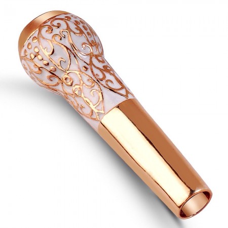 925 Ayar Gümüş Rose Kaplamalı Mineli Sipsi - Tesbihane