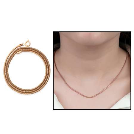 925 Ayar Gümüş Snake Bayan Zincir Kolye - Tesbihane