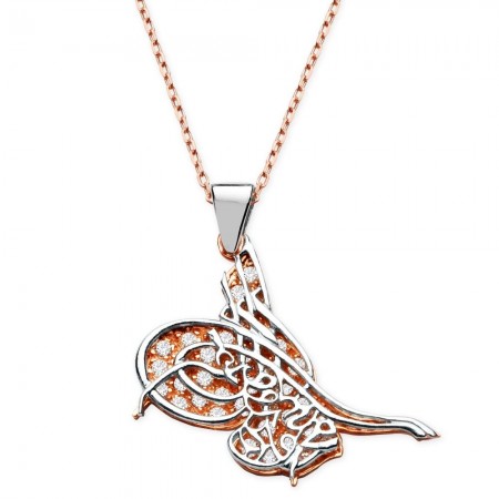 925 Ayar Gümüş Turkuaz Gölgeli Kelebek Kolye - Tesbihane