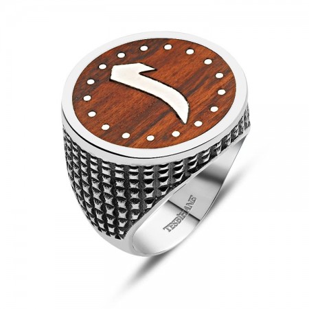 925 Ayar Gümüş Yılan Ağacı Elif Yüzük - Tesbihane