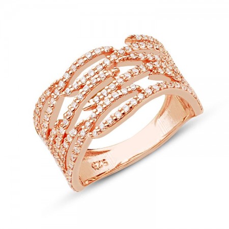 925 Ayar Gümüş Zirkon Taşlı Yüzük - Tesbihane