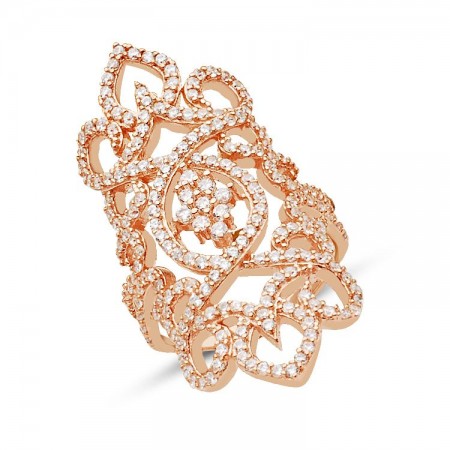 925 Ayar Gümüş Zirkon Taşlı Yüzük - 2 - Tesbihane