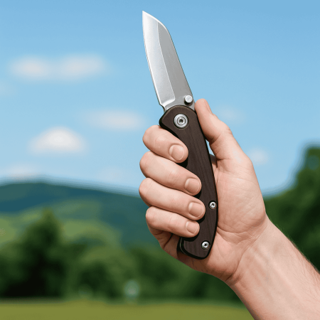 Afrika Sapelli Saplı Kilit Mekanizmalı İsme Özel Yazılı Dövme Çelikten Avcı Kamp Bıçağı - F112 - Tesbihane