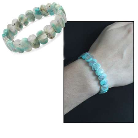 Amazonit Doğaltaş Rolex Erkek Bileklik - Tesbihane