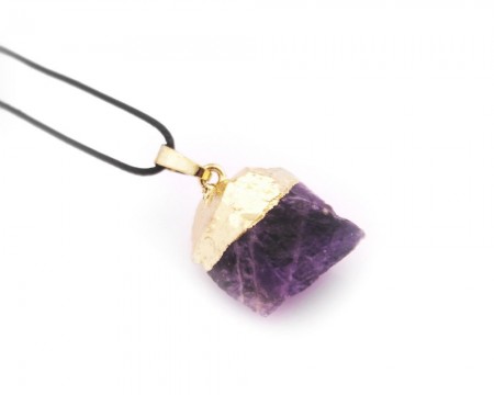 Ametist  Doğaltaş Kolye - Tesbihane