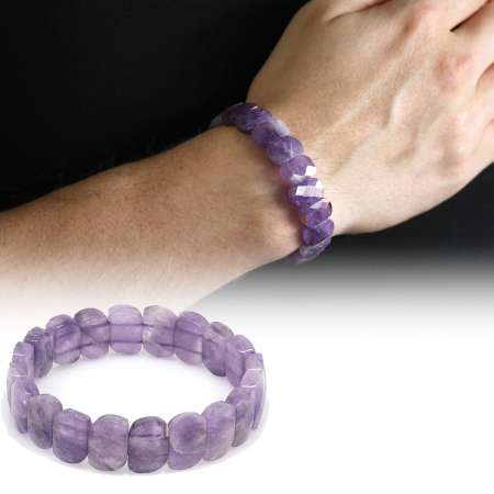 Ametist Doğaltaş Rolex Erkek Bileklik - Tesbihane